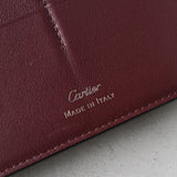 カルティエ マストライン レザー 二つ折り 長財布 ブラック - NEWSED