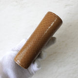 グッチ ズゥミ パイソン チェーン ミニウォレット 二つ折り財布 キャメル - NEWSED