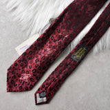 ヴィヴィアン ウエストウッド オーブロゴ レオパード ネクタイ レッド / ピンク タグ付き未使用品 - NEWSED