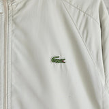ラコステ バックロゴ ブルゾン ナイロンジャケット ロゴパッチ オフホワイト - NEWSED