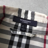 バーバリー ノバチェック 半袖 シャツ ワンピース アイボリー - NEWSED
