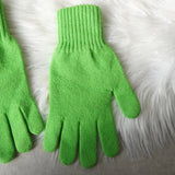 アミパリ アミ パリス ハートロゴ ウール 手袋 グローブ グリーン メンズ - NEWSED