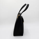 セリーヌ 馬車金具 サルキー ナイロン ハンドバッグ 自立型 ブラック - NEWSED