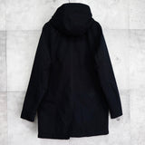 カーハート ダック フーデッドコート チェック柄裏地 キルティング裏地 ロゴパッチ ブラック - NEWSED