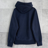 シュプリーム ボックスロゴ フーディー パーカー ネイビー - NEWSED