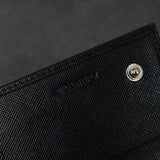 プラダ サフィアーノ レザー 二つ折り財布 長財布 ブラック - NEWSED