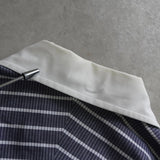 ヴィヴィアン ウエストウッド オーブ ストライプ柄 長袖シャツ クレリックシャツ ブルー - NEWSED