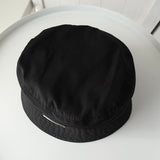 プラダ ポコノ テスート ナイロン バケットハット 帽子 三角プレート トライアングルロゴ ブラック - NEWSED