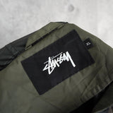 ステューシー カモ柄 ジップアップ ナイロンパーカー カーキ - NEWSED