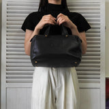 ロエベ アナグラム ミニボストンバッグ ハンドバッグ ブラック - NEWSED