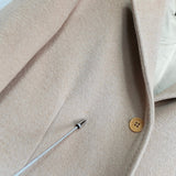 セオリー カシミヤ アンゴラ ロングコート ウールコート ベージュ レディース - NEWSED