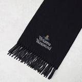 ヴィヴィアン ウエストウッド オーブウール マフラー ブラック - NEWSED