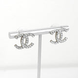 シャネル ココマーク カラーストーン バイカラー ピアス シルバー レディース - NEWSED