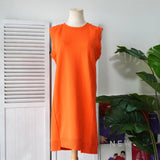 エムエムシックス メゾンマルジェラ ノースリーブ スウェット ワンピース オレンジ - NEWSED