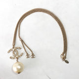 シャネル ココマーク スイングパール ネックレス ゴールド - NEWSED