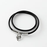 エルメス ヴィヴィリテ ハート カデナ ブレスレット チョーカー ブラック / シルバー - NEWSED