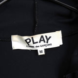 プレイ コム デ ギャルソン ハートロゴ ジップアップ パーカー ブラック - NEWSED