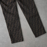 フェンディ ヴィンテージ ズッカ パンツ ブラウン レディース - NEWSED