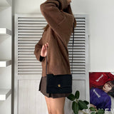 ディオール ヴィンテージ トロッター キャンバス/レザー ショルダーバッグ ブラック - NEWSED