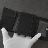 ヴィヴィアン ウエストウッド オーブロゴ レザー 三つ折り財布 ブラック - NEWSED