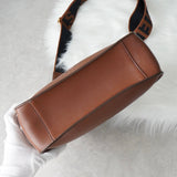 ステラマッカートニー ミニ クロスボディバッグ ショルダーバッグ レザー パンチングロゴ ブラウン - NEWSED