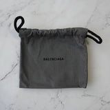 バレンシアガ エブリディ レザー 三つ折り財布 コンパクトウォレット ブラック - NEWSED