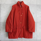 バーバリー ヴィンテージ 中綿ジャケット ミドルコート ホースロゴ 刺繍 イギリス製 レッド - NEWSED