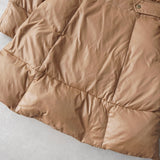 バーバリー ダウンコート ダウンジャケット ホースロゴ 刺繍 ノバチェック裏地 ベージュ レディース - NEWSED