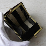 ヴィヴィアン ウエストウッド オーブ レザー がま口 二つ折り財布 ブラック - NEWSED