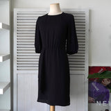 ルイ ヴィトン パフスリーブ シフォン ワンピース ブラック - NEWSED