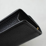 コーチ レザー チェーン ウォレットバッグ カードケース ブラック - NEWSED