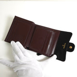 シャネル ココマーク マトラッセ キャビアスキン コンパクトウォレット 三つ折り財布 ブラック - NEWSED