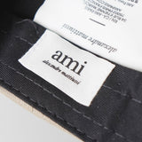 アミパリ アミ パリス ハートロゴ キャップ ベージュ - NEWSED