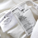 プラダ 刺繍 ノースリーブ シャツ ブラウス ホワイト レディース - NEWSED