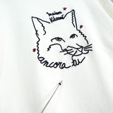 メゾンキツネ フォックスヘッド スウェット ホワイト - NEWSED