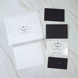 プラダ トライアングルロゴ ナイロン 三つ折り財布 ブラック 箱付き - NEWSED