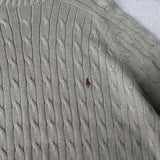 ポロ バイ ラルフローレン ケーブル編み ニット カーキ - NEWSED