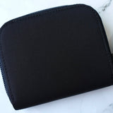 プラダ ナイロン ラウンドファスナー コインケース 三角プレート ラウンドジップ ブラック - NEWSED