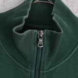 ポロ ラルフローレン ロゴ 刺繍 スウェット トラックジャケット グリーン - NEWSED