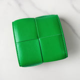 ボッテガ ヴェネタ カセット イントレチャート コインケース グリーン 箱付き - NEWSED