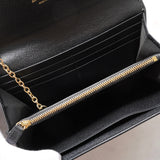 サルバトーレ フェラガモ ガンチーニ レザー 長財布 ブラック パスケース付き 箱付き - NEWSED