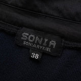 ソニアリキエル ドッキング ブラウス ニット 半袖トップス ブラック レディース - NEWSED