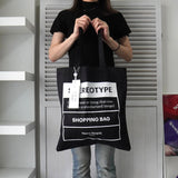 メゾンマルジェラ ロゴ トートバッグ ショッピングバッグ ブラック タグ付き未使用品 - NEWSED