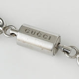 グッチ ロゴ ダブル カラビナ キーホルダー ストラップ シルバー - NEWSED