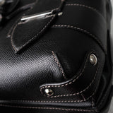 サルバトーレ フェラガモ レザー ガンチーニ ショルダーバッグ トートバッグ 肩掛け ブラック - NEWSED