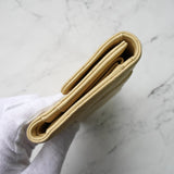 シャネル ココマーク マトラッセ キャビアスキン 三つ折り財布 アイボリー - NEWSED