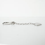 プラダ ロゴ ハート キーリング キーホルダー チャーム シルバー - NEWSED