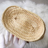 ロエベ アナグラム ラフィア バスケットバッグ カゴバッグ ベージュ / オレンジ - NEWSED