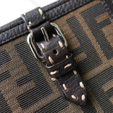 フェンディ ズッカ キャンバス / レザー 二つ折り財布 ブラウン - NEWSED