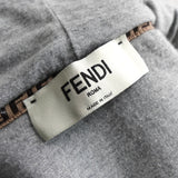 フェンディ ロゴ ショート丈 パーカー フーディー レディース グレー - NEWSED